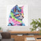 Full Round Drill Acrylic Diamond Painting Colored Cat Kit Rhinestones Pictu