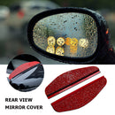 2pcs Universal Diamond Car Rearview Mirror Sun Visor Shade Rain Shield Eyebro