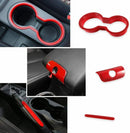 28 Pcs Full Set Interior Decoration Trim Kit For Jeep Wrangler JK JKU 2011-2018