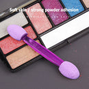 50pcs Eye Shadow Brush Double Sided Beauty Women Makeup Brushes (Purple)