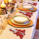 4PC Christmas Tree Cutlery Bag Unique Exquisite Cutlery Holder Party Y7Z6