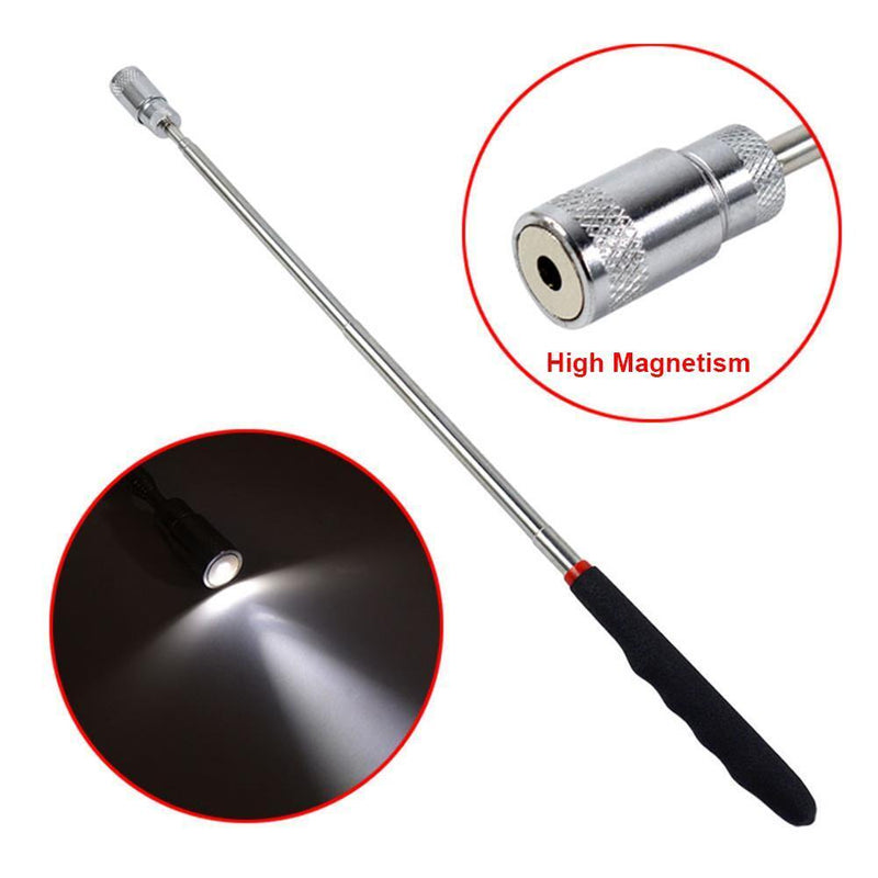 YouN Telescopic Adjustable Magnetic Recording Tools with LED Light Magnet