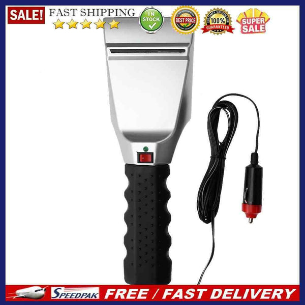 12V Car Winter Cigarette Lighter Snow Shovel Electric Heated Ice Scraper