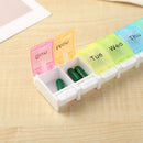 Colorful Pill Box Medicine Organizer 7 Day Tablet Storage Case Drugs Dispenser