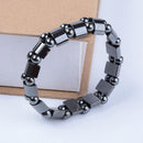 Punk Black Hematite Bracelet Men Women Healthy Bracelets Handchain Jewelry