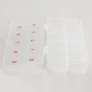 10 Compartments Plastic Clear False Nail Tips Storage Box Holder Organzier