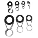 7 Size Heavy Duty Fishing Rod Tip Repair Kit with Rubber Rod Guide Accessories