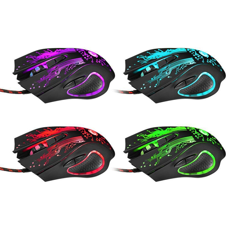 3200 DPI LED Optical 6D USB LAN Gaming Mouse Game Pro Gamer Mice for PC Laptop