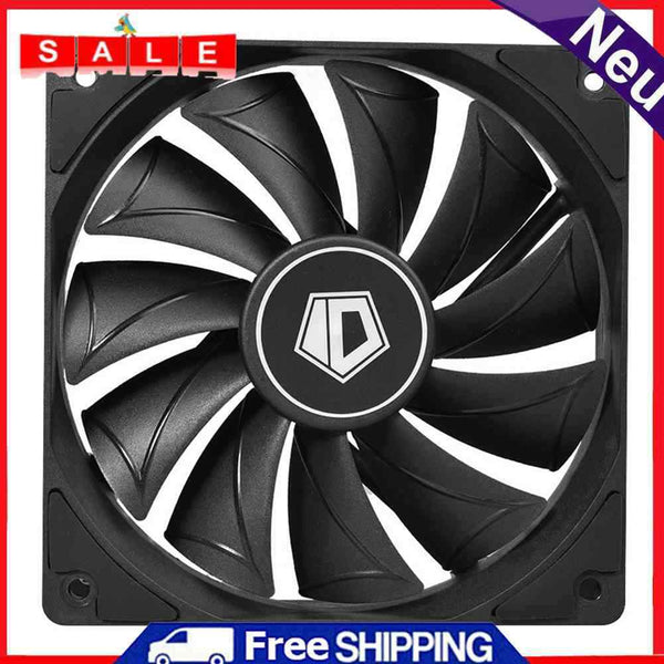 ID-COOLING 120mm Desktop Chassis Fan DC 12V 4 Pin Computer Case PWM Cooling Fan
