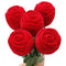Wedding Valentine's Flower Red Rose Display Ring/Earrings/Pendant Jewelry Box