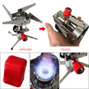 Outdoor Gas Stove 1000W Camping Windproof Mini Backpacking Kitchen Gas Stove