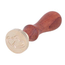 Retro Wax Stamp Wood Handle DIY Scrapbooking Envelope Sealing Stamp Seal(B)
