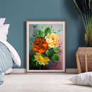 5D Full Round Drill Diamond Painting DIY Flower Kits Picture Rhinestones Craf