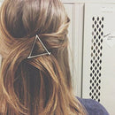 2pcs Korean Hair Clip Hairgrip Geometric Triangle Bars Simple Girl Hairpins
