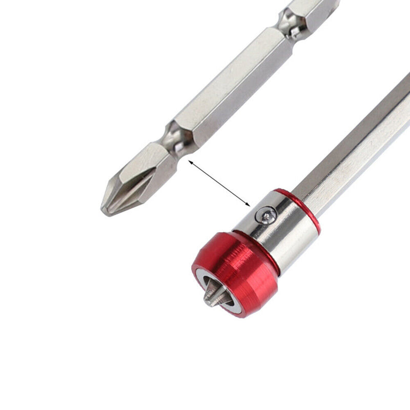 Screwdriver Magnetic Ring Powerful Magnet Anti-Slip Screw Bit Holder (Red)