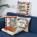 Halloween Pillow Covers Pumpkin Linen Cushion Case for Sofa Couch Decoration