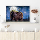 5D Diamond Painting Full Moon Cow Full Round Drill Rhinestone Kit