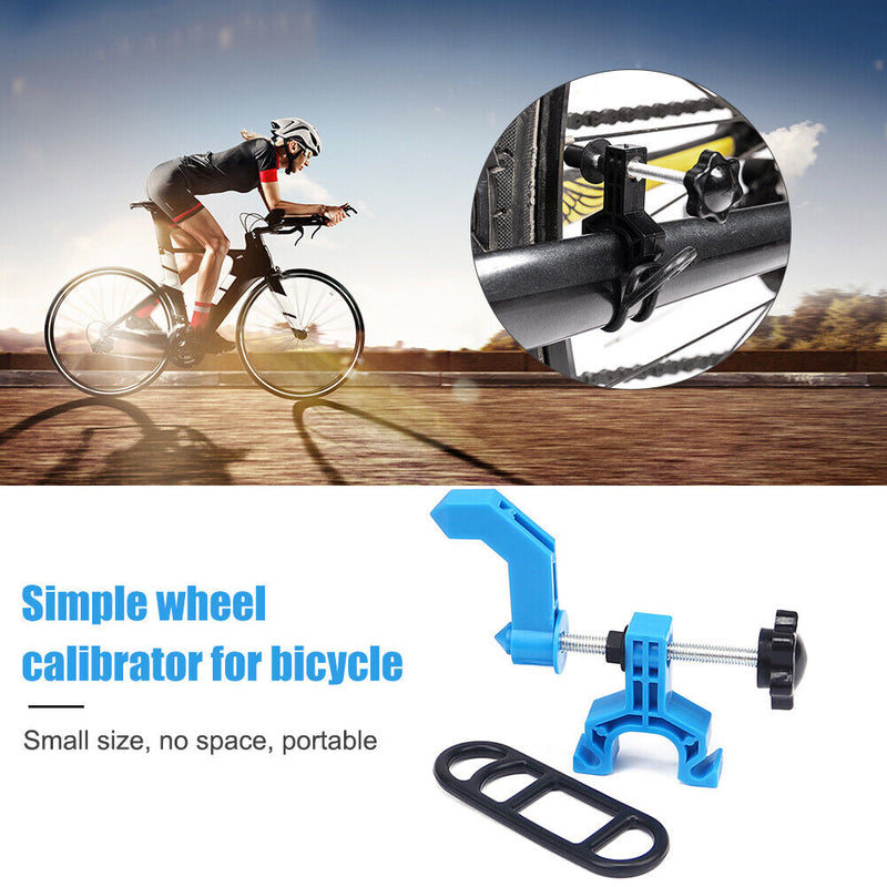 Bicycle Wheel Truing Stand Mini Bike Rims Adjustment Wheel Repair (Blue)