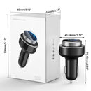 Bluetooth 5.0 Radio MP3 Player 2 USB Fast Charger Adapter Car FM Transmitter