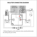 Dual Battery Isolator Voltage Sensitive Relay Split Charge Relay VSR 12V 125