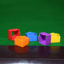 12pcs 6 Colors Pool Billiard Cue Chalk Holder Cases for Snooker Accessories