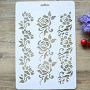 Craft Embossing DIY Plastic Layering Stencils Paper Card Painting Flower