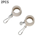 2xFlag Pole Rings Rotating Flagpole Flag Mounting Rings Kit Carabiner H4Y8