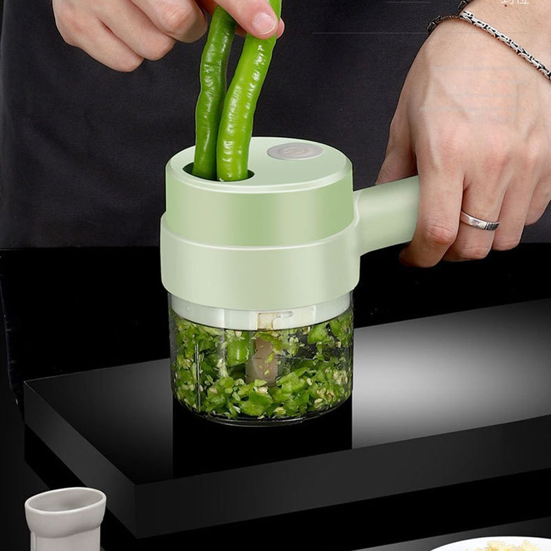 Wireless Food Processor 2 in 1 Electric Vegetable Cutter Set Vegetable Chopper