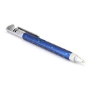 Multi-function Ballpoint Pen Phone Bracket Screwdriver Level Ruler (Blue) Newly