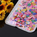 500pcs Smile Soft Clay Nail Art Stickers DIY Nails Decals Manicure Tools