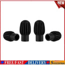4pcs Silicone Drum Stick Practice Tip Head Drumstick Mute Damper (Black)