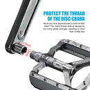 2pcs Aluminum Alloy Bicycle Pedal Extender MTB Bike Extension Shaft Riding Parts