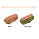 2x Nylon Fixing Strap Quick Release Outdoor Tent Cargo Luggage Belt (Khaki)