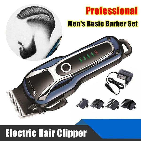 Electric Hair Trimmer for Man Men's Basic Barber Set Professional Hair Clippers