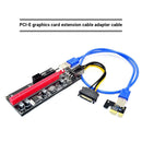 PCI-E Riser Card PCI Express 1X to 16X Adapter USB3.0 Cable for GPU Mining Miner