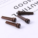 6xRosewood Bridge Pin with 4mm Golden Classical Style Dot Acoustic Guitar Newly