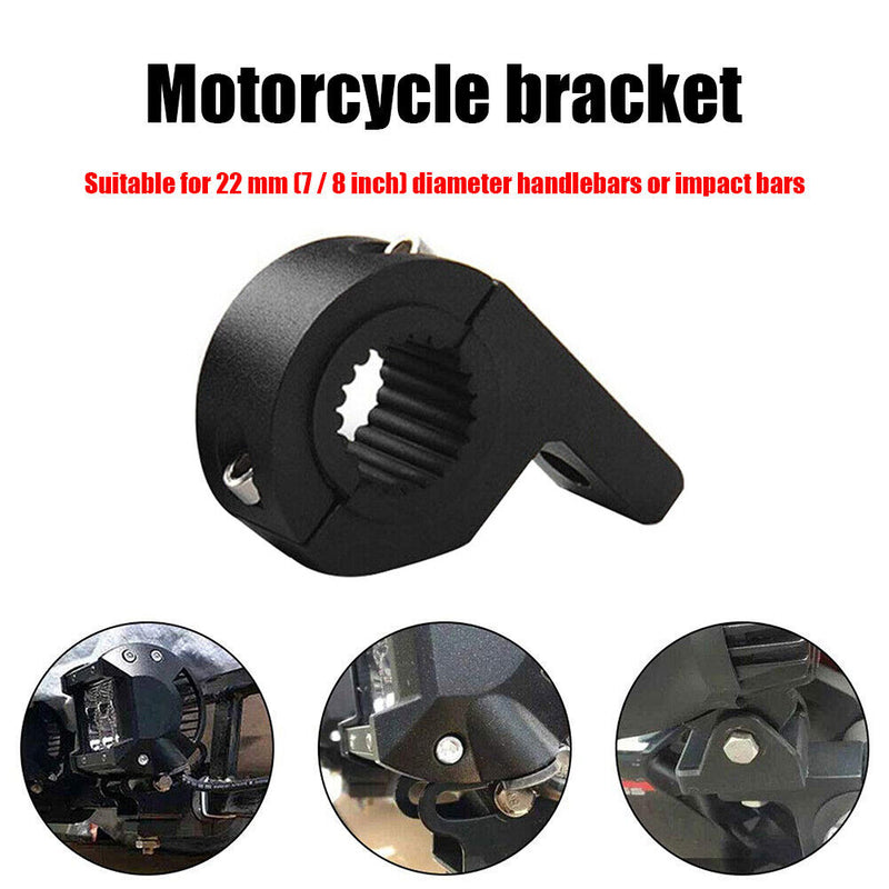 Motorcycle Headlight Brackets Tube Clamps Kit for Motorbike Spotlight Fog Lights