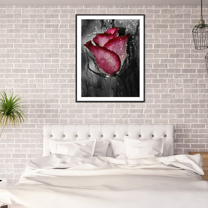 5D DIY Diamond Painting Valentines Day Rose Full Round Drill Picture Women Gifts