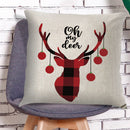 Christmas Pillow Covers 18x18inch Winter Holiday Decorations Throw Cushion Case