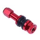 4pcs Car Stainless Steel Clamp-in Tubeless Tyre Tire Wheel Valves (Red)