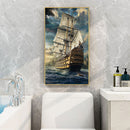 Sailboat Oil Paint By Numbers Kits Canvas Picture Wall Art DIY Craft Coloring