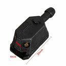 Black Auto Water Window Windshield Fan ShapedAuto Wiper Washer Car Spray Nozzle