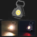 Mini Flashlight Work Light LED Portable Strong Keychains Lamp Corkscrew (B)