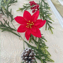Background Decoration Pine Needle Red Fruit Pine Cone Eucalyptus Leaf Vines