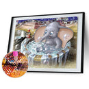 5D DIY Diamond Painting Shower Elephant Cross Stitch Embroidery Craft Kits Newly