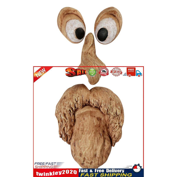 Old Man Tree Face Hugger, Bark Facial Features Ornaments, Funny Art Decor Newly