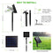 2x200 LED Solar String Light Outdoor Copper Wire Garland Lamp (Colorful)