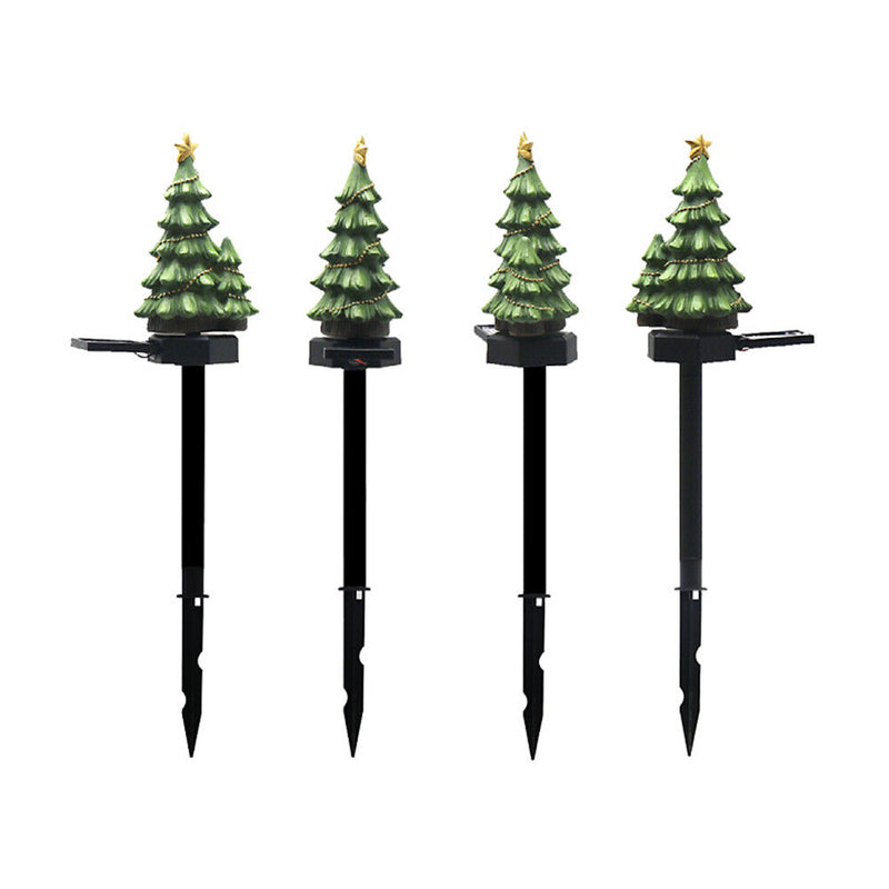 Mini Artificial Christmas Tree Stake Solar Lamp LED Outdoor Decorative Lights