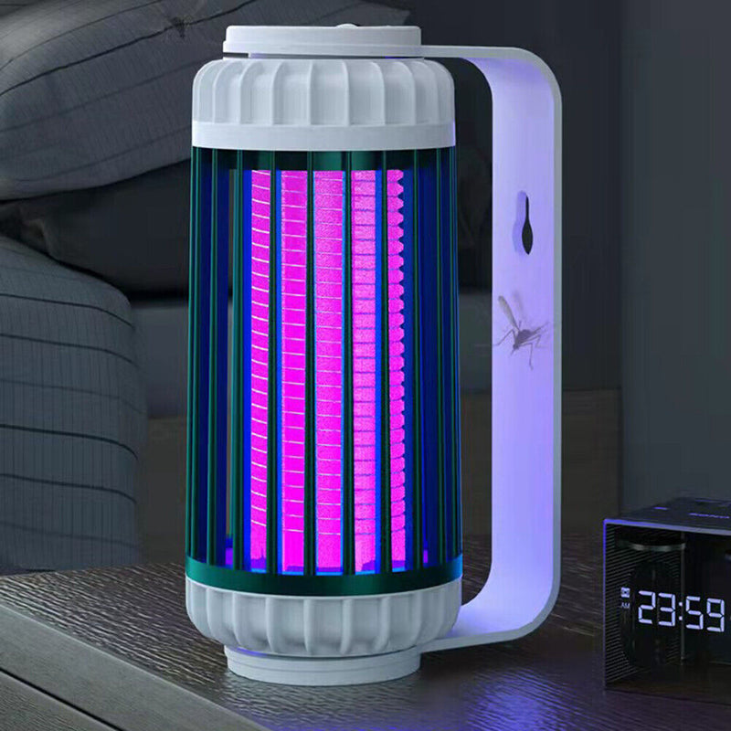 Portable Mosquito Killer Lamp Pest Bug Insect Repellent Light (White Green)