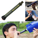 Camping Filter Straw Water Purifier Outdoor Drink Water Filter (Army Green)